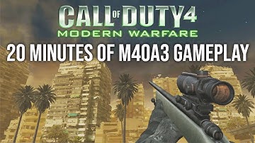 20 Minutes of M40A3 Sniping Gameplay (Call of Duty 4)