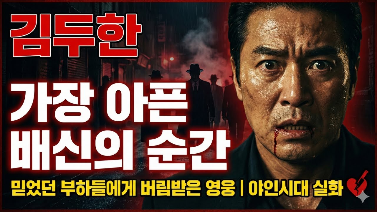 김두한 가장 아픈 배신의 순간.. 믿었던 부하들에게 버림받은 영웅의 비극 | 야인시대 실화