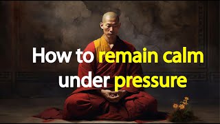 How to remain calm under pressure