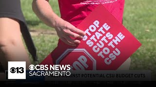 Protesters rally at California State Capitol against potential cuts to CSU