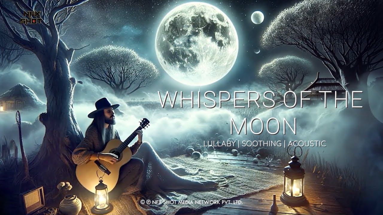 Whispers of the Moon Lullaby Soothing Acoustic Instrumental Music