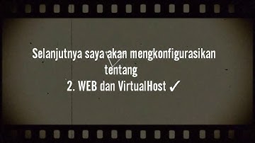 Konfigurasi dns server, web server dan virtualhost dan mail server