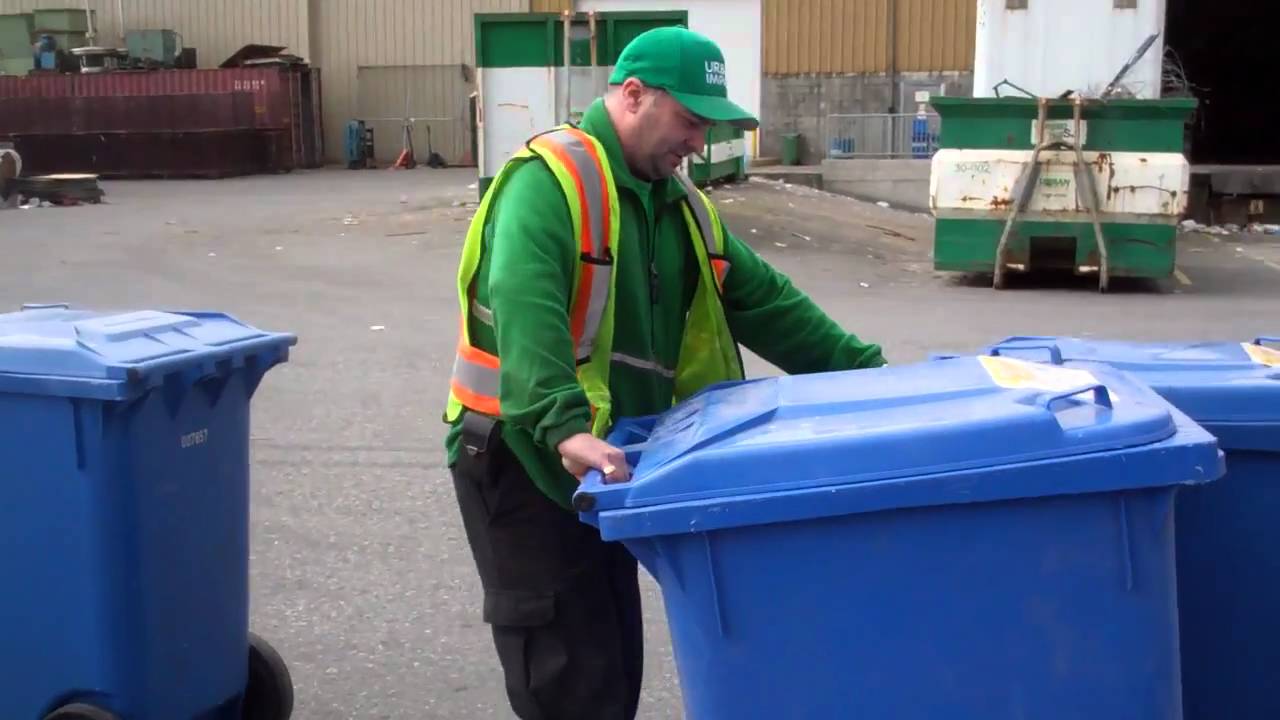 Recycling Bin Tricks at Urban Impact: How to Move Three Totes at Once!