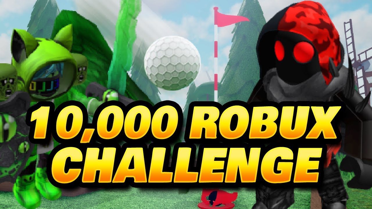 10 000 Robux Challenge In Super Golf Roblox Dv Vs Zombie Youtube - golf simulator roblox rblxgg tons of robux