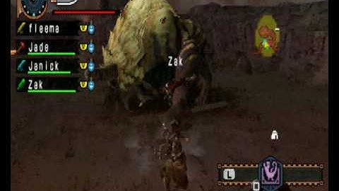 MHFU angry Rajang on Xlink Kai