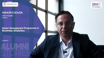 Alumni Stories | Kishor D Souza | Senior Management Programmme in Business Analytics