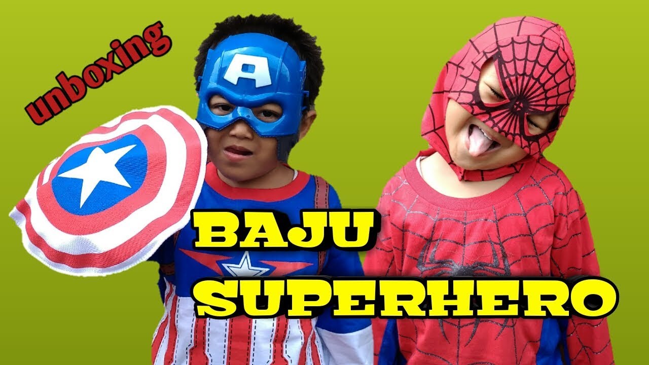 Unboxing Baju Kostum Superhero | Superhero Beraksi