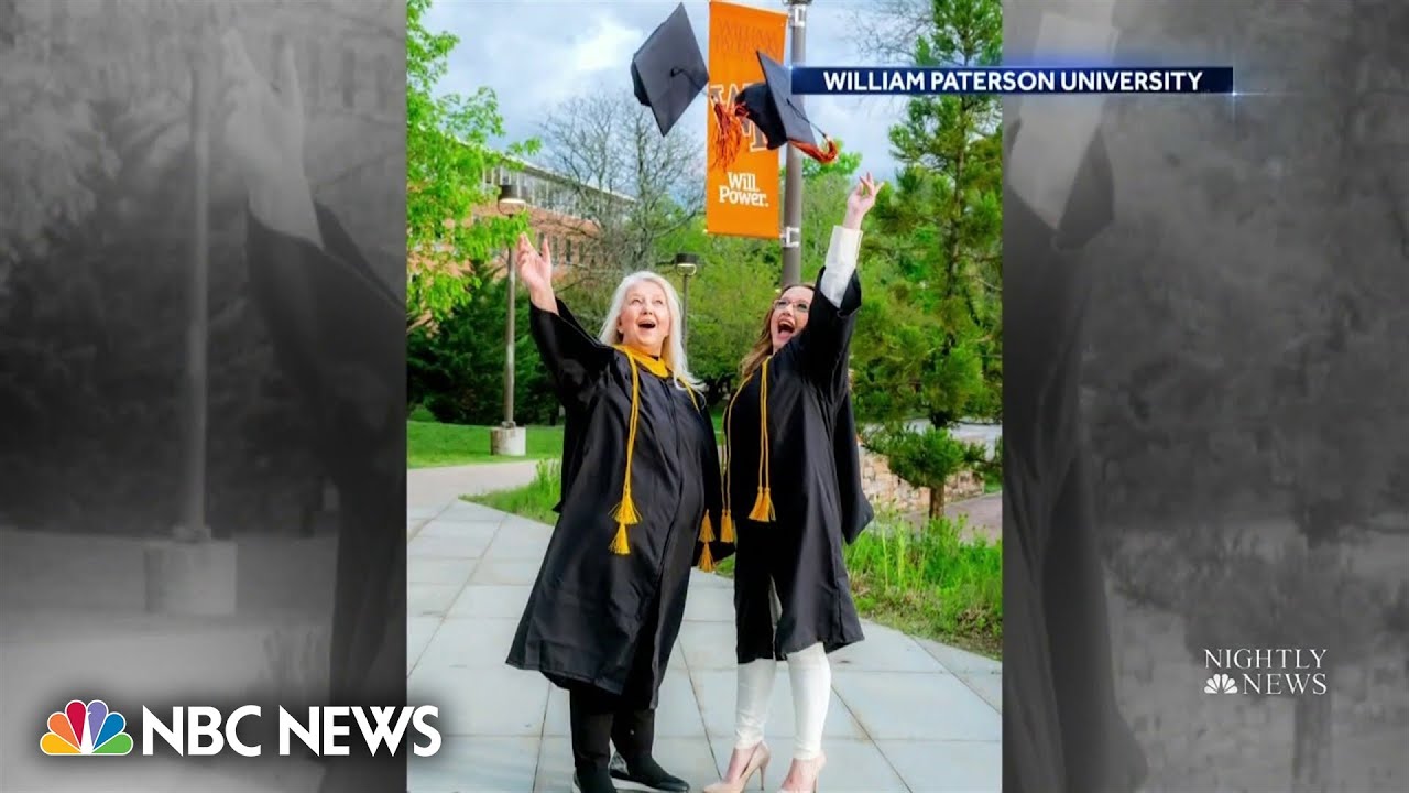 Mother and daughter graduate from university together