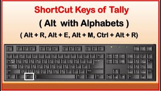 alt with alphabet in tally | how to rewrite data for a company |tally shortcut keys| email| export