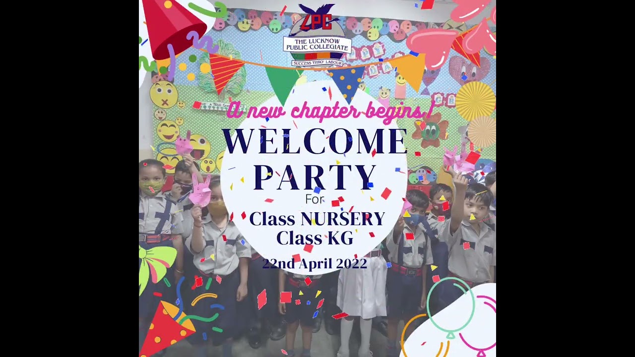 Welcome Party | Nursery And KG | The Lucknow Public Collegiate | Sharda Nagar