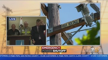 PGE POWER OUTAGE: PG&E Officials Hold News Conference To Update The Power Outages