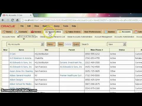 Siebel Open UI Customization: Sortable Screen Tabs