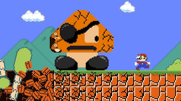 Everywhere Mario goes, the world EXPLODES!