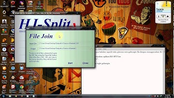 cara menggabungkan file menggunakan HJ SPLIT