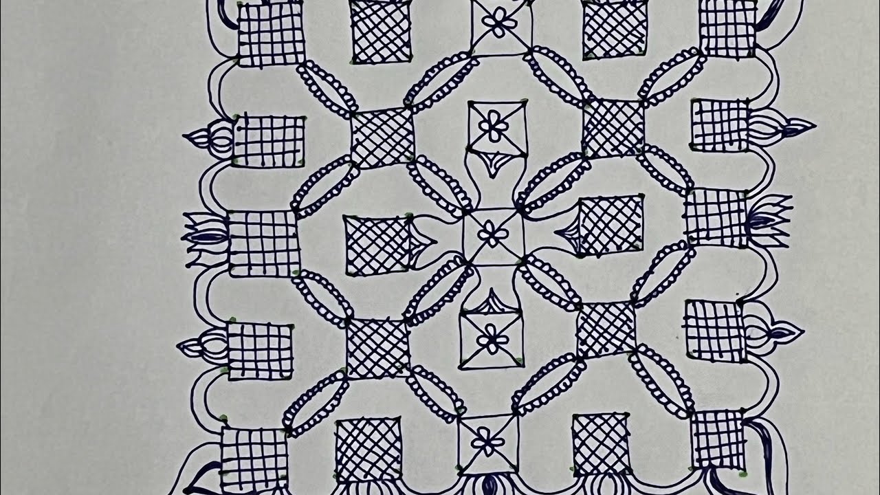 #1 beautiful daily use padi Kolam designs. Trending padi Kolam design’s ...