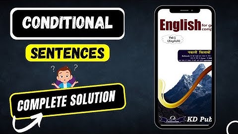 Plinth to Paramount Book Solution By Neetu Singh CONDITIONAL SENTENCES Solution By Neetu Singh BOOK