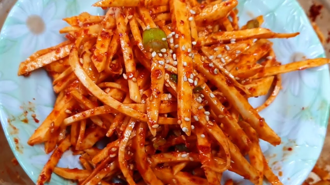 고구마생채(고구마채김치)