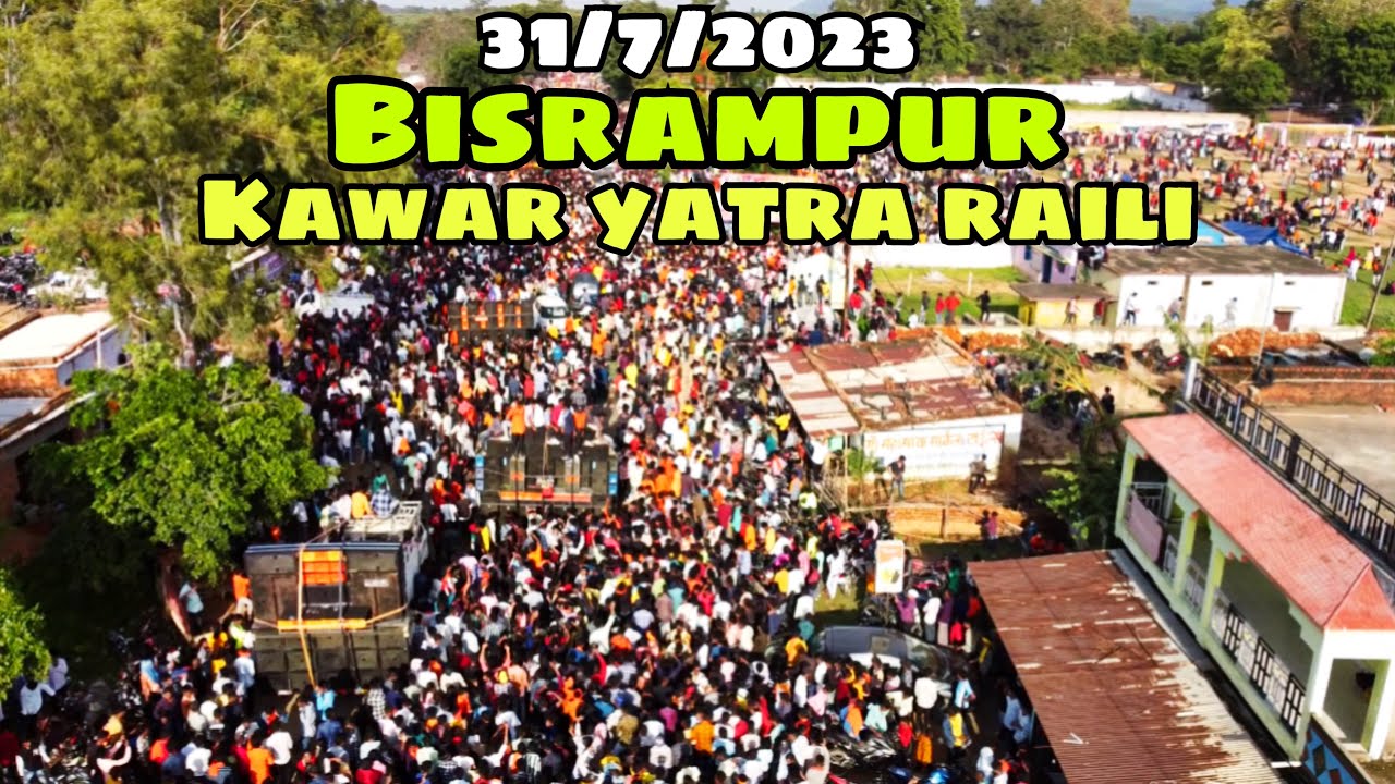 31/7/2023 BISRAMPUR KAWAR YATRA RAILI || 36 base vkr 💥😱 ​⁠@manty1kvlogs