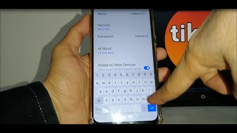 how to change hostpot password in realme c11