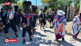 Tejorones de Pinotepa de Don Luis "Raa Ndoo Yu'u" en casa de la Reina del Carnaval Indígena 2023