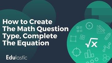 How to Create a Complete the Equation Item