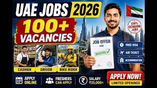 UAE Jobs 2026 | Cashier, Driver & Bike Rider Vacancies in Dubai | Apply Online UAE Jobs 2026 | Cashier, Driver & Bike Rider Vacancies in Dubai | Apply Online