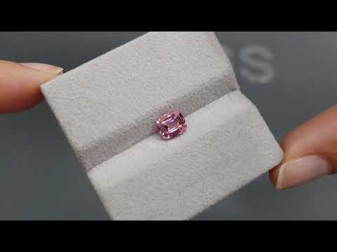 Pink cushion cut spinel 1.09 carats from Tajikistan Video  № 2