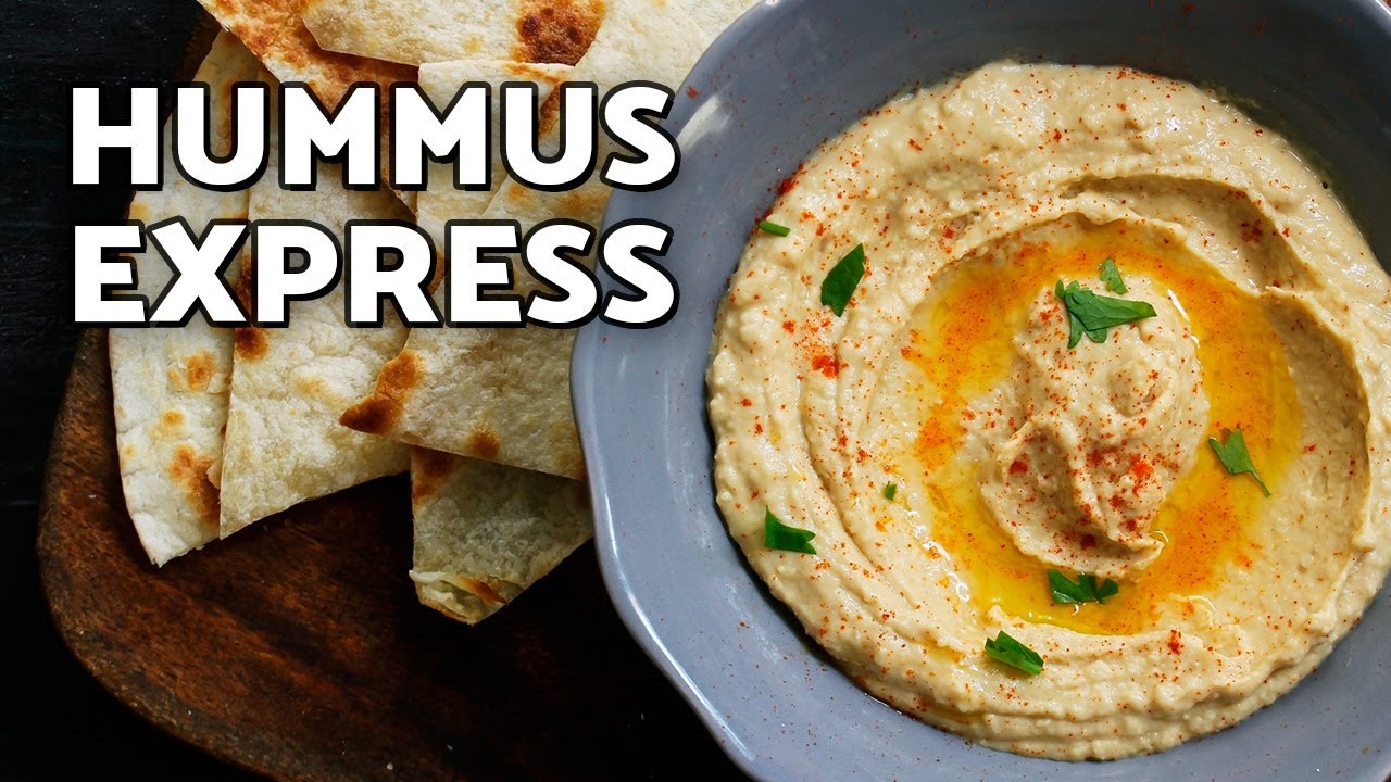Hummus casero en 5 minutos 🥣 Cremoso, saludable y súper fácil