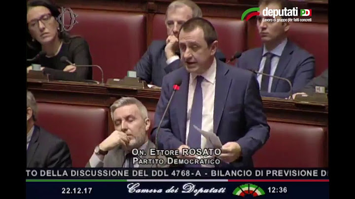 Dichiarazione di voto finale di Ettore Rosato su Legge Bilancio 2018