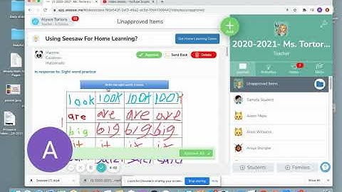 Approving assignments on seesaw