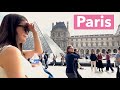 Paris France - HDR walking in Paris - Walking Jardin du Luxembourg to Musee du Louvre - 4K HDR 60fps