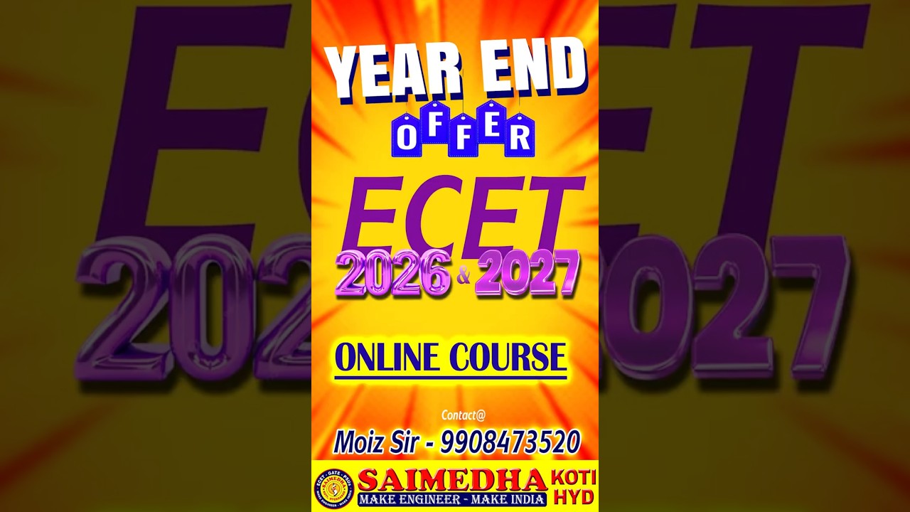 ECET-2026 и 2027 || ОНЛАЙН-КУРС || ПРЕДЛОЖЕНИЕ НА КОНЕЦ ГОДА || САЙМЕДХА КОТИ - ГИДР || 9246212138