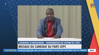 Élection Présidentielle 2021 - Messages Du Candidat Du Parti Utpc