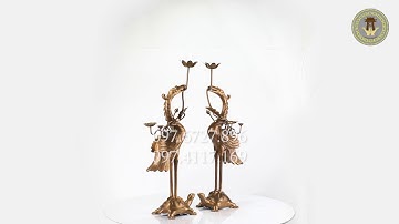 Đôi hạc thờ bằng đồng đỏ, cao 50 cm cho bộ đỉnh đồng cao 50 cm