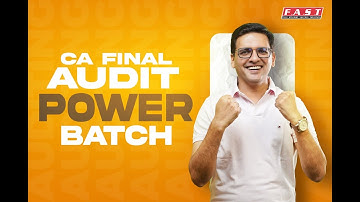 CA Final Audit Power - L1