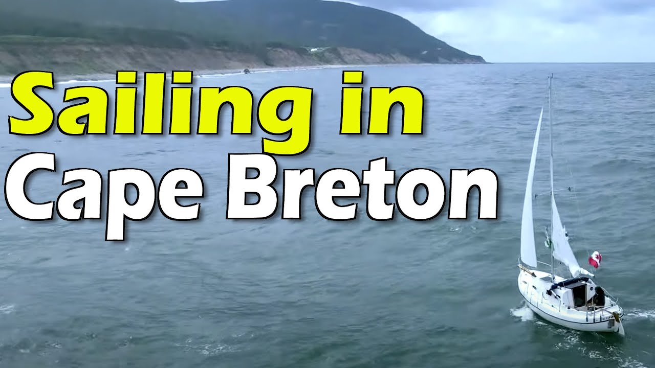 Sailing Cape Breton off the coast of Pleasant Bay, Cabot Trail Nova Scotia