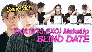 (A Shocking Before-After) 4:2 Blind Date with Idol Makeover! (BTW,EXO,etc) #Readydate #NEWLookDate28