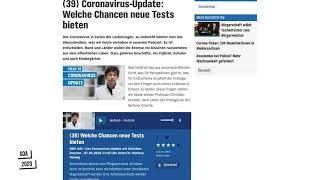 Der wissenschaftsjournalistische podcast "das coronavirus-update"
erhält den publikumspreis des grimme online award 2020. link zum
angebot: https://ndr.de/co...