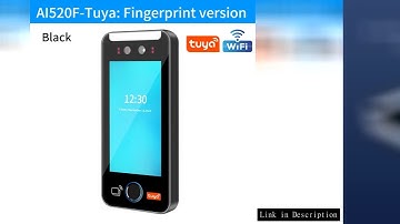 Tuya WIFI APP AI Dynamic Biometric Fingerprint Face Recognition Attendance Access Control Machine 10