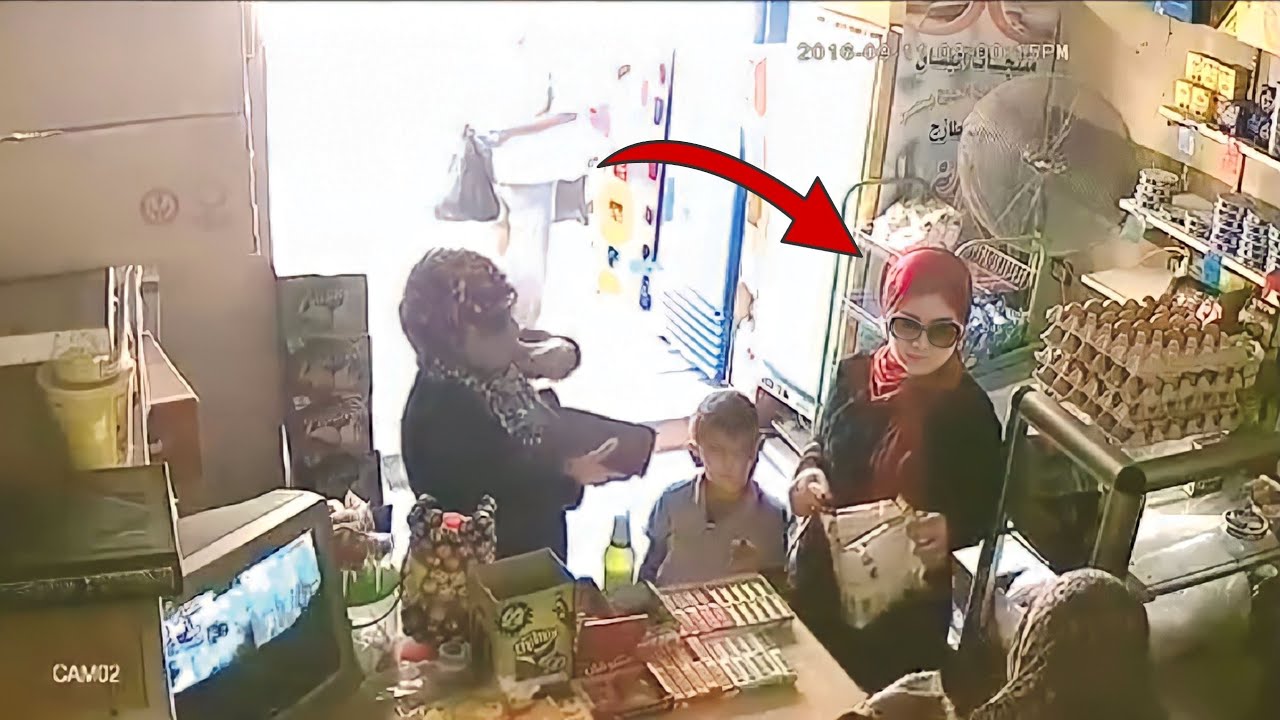 اغرب السرقات التي صورتها كاميرات المراقبة | عملية سرقة نفذتها فتاة أنيقة😲