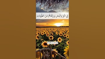 آياتٌ مختارةٌ مِنَ الذكرِ الحكيم سُورَة الإسراء (الآية٧٠)#أهل_القرآن_الأبرار