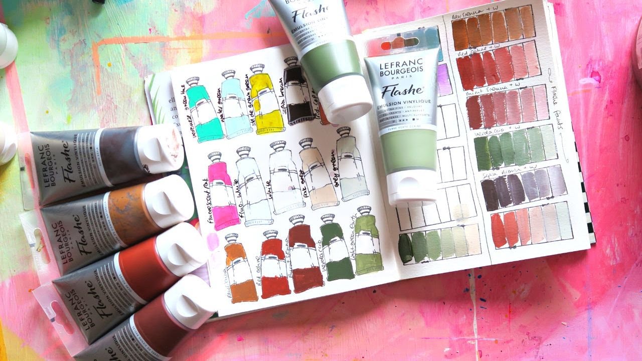 Swatching Flash Paints- Earth Tones Galore!