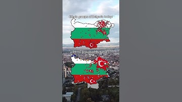 Ethnic groups of Bulgaria 1900 vs today #population #map #europe #geography #mapping #short #viral