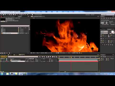 CZTUTORIÁL – After Effects – Fire text reveal