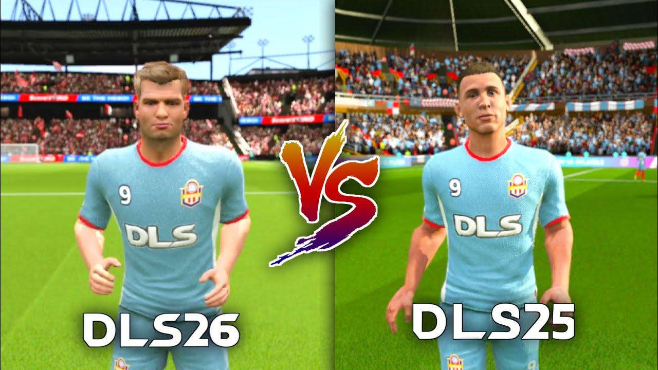 Сравнение лиц игроков DLS 26 и DLS25 | Dream League Soccer 2026