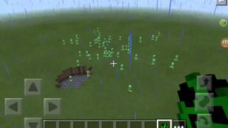 How to make a charged creeper in mcpe 100% Working screenshot 4