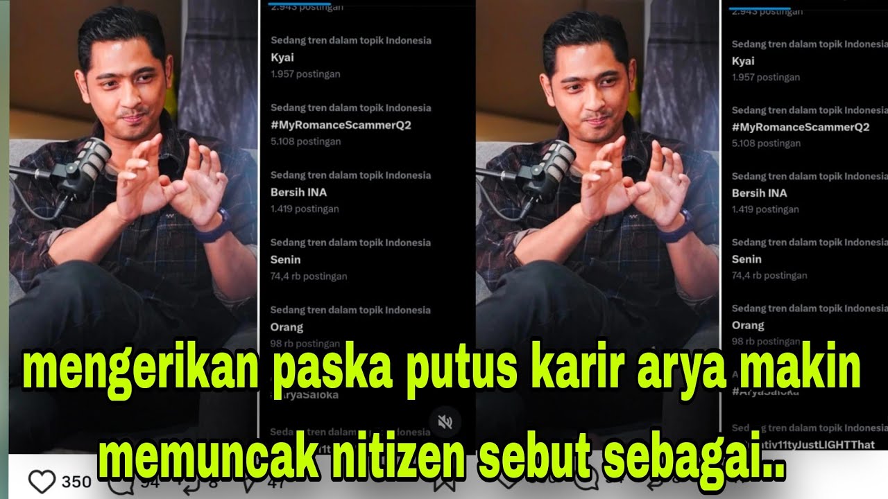 BUKAN NYA TERURUK ARYA MAKIN MENUNJUKKAN TARING NYA LEWAT TRENDING TOPIK FLM TERBARU NYA