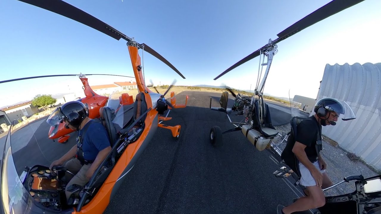 Departure of 3 Cool Gyroplanes YouTube