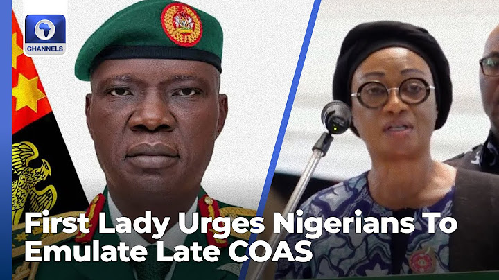 First Lady Urges Nigerians To Emulate Late COAS Lt Gen Lagbaja