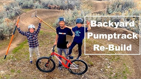 Backyard Pumptrack Re-build!